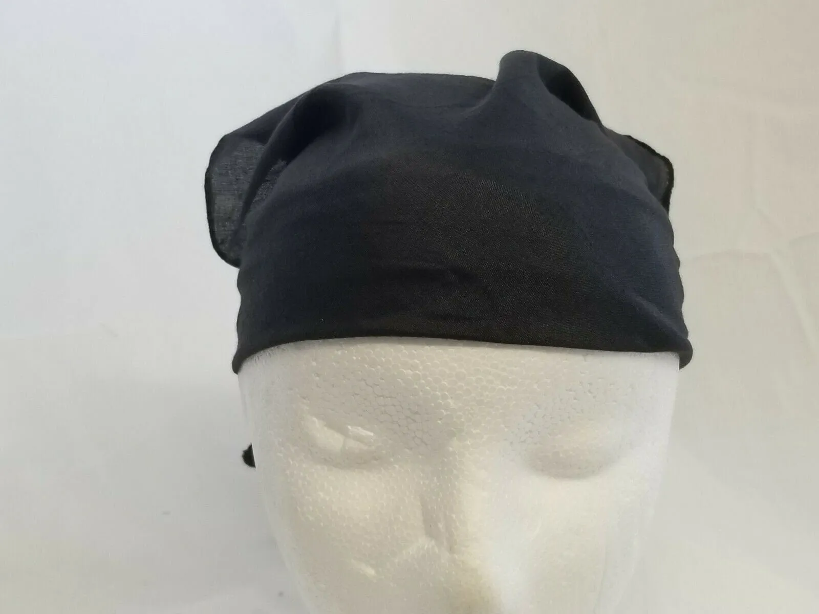 Sikh hindu kaur singh black plain bandana head wrap gear wedding marriage rumal