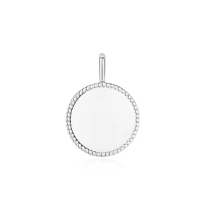 Silver Disc Charm