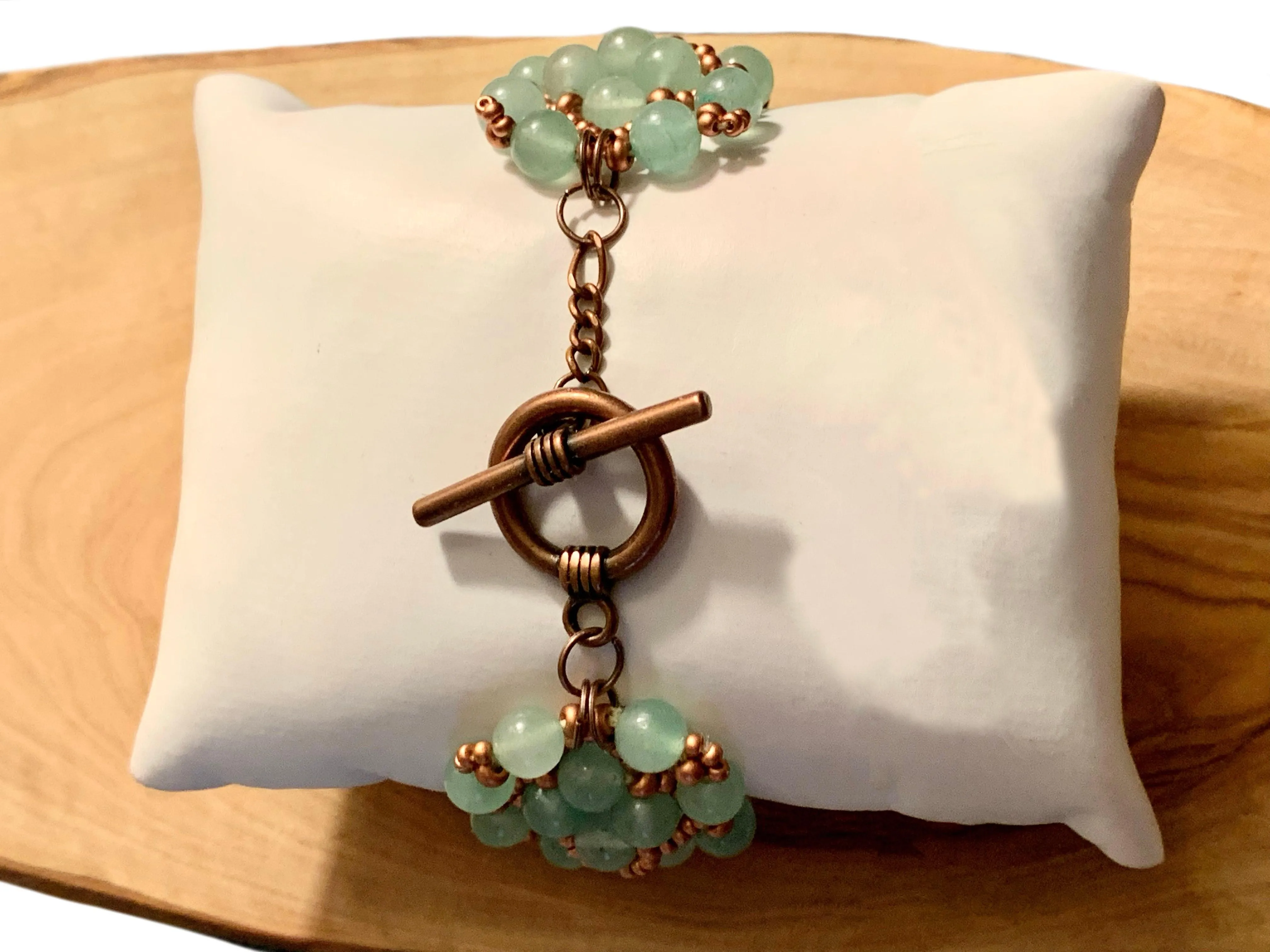 🔴SOLD🔴 Valentina Handmade Green Aventurine Delicate Cuff Style Bracelet