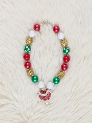 Sparkle Sleigh Bubblegum Necklace