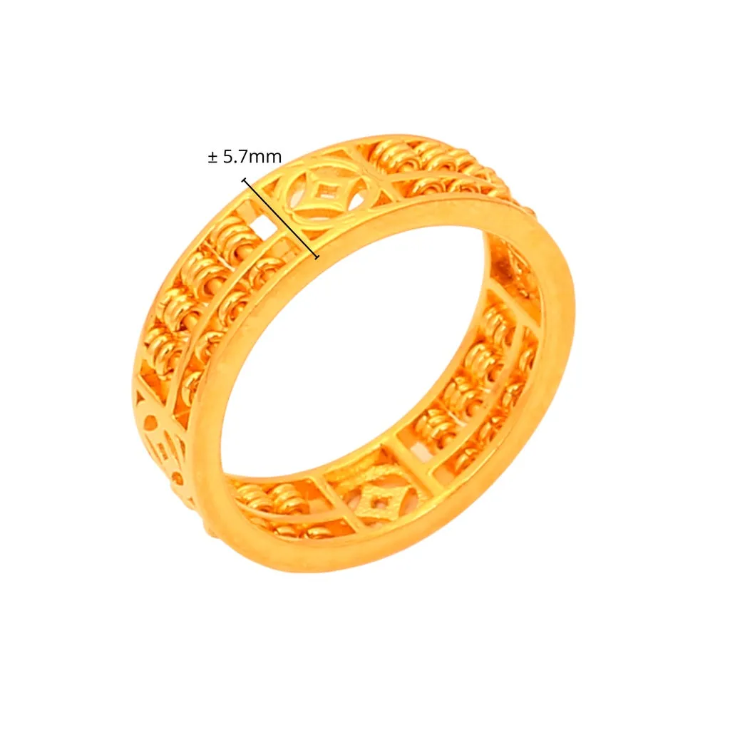 TAKA Jewellery 916 Gold Ring Eternity Abacus