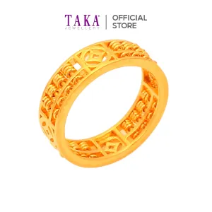 TAKA Jewellery 916 Gold Ring Eternity Abacus