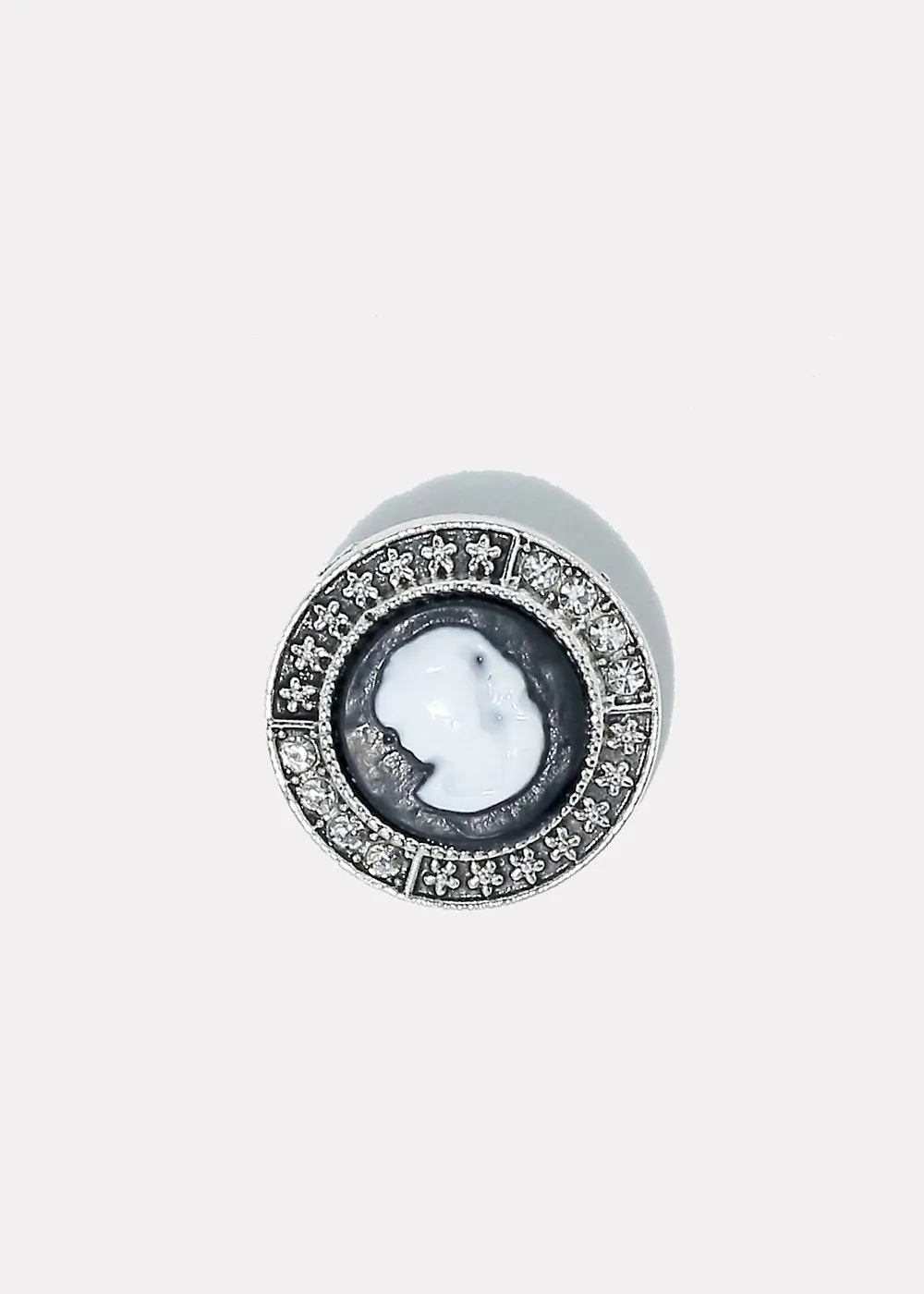 Textured Woman Profile Stud Earrings