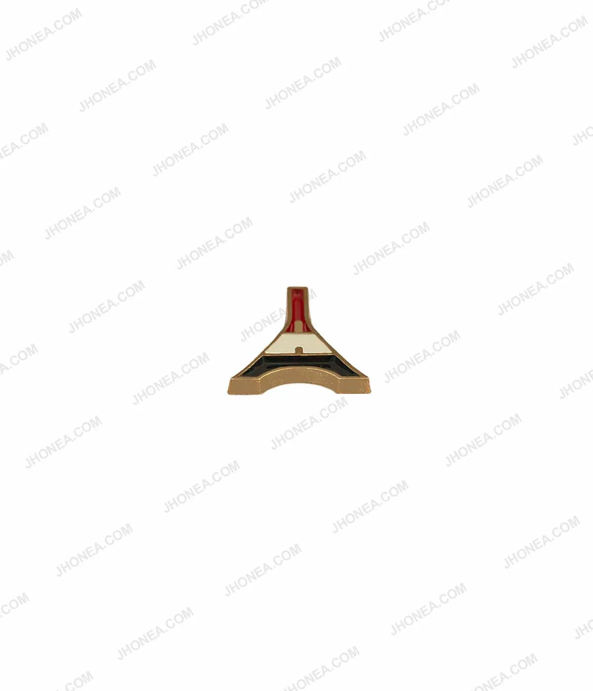 Tri-Color Eiffel Tower Shape Shirt Collar Tips Brooch Pin