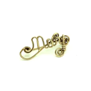 Vintage 1930s Rolled Gold 'Mary' Brooch