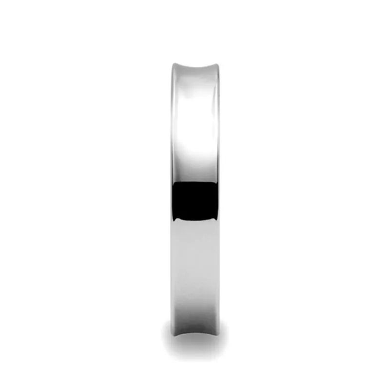 WASHINGTON | Concave Tungsten Ring Polished Finish